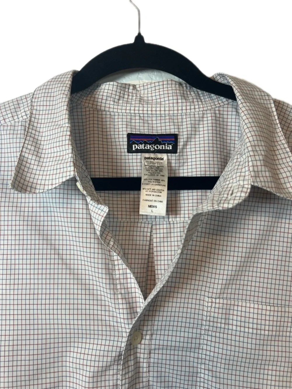 Patagonia sun stretch Short Sleeve Plaid shirt Lightweight Travel hiking fishing - Picture 2 of 11